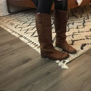 Frye Cognac Knee Height Boots